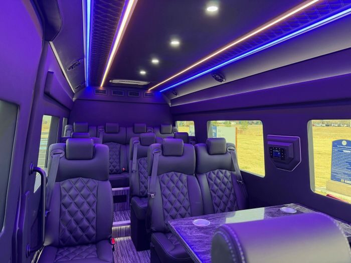 Executive Sprinter seating – Castle Rock limo service
