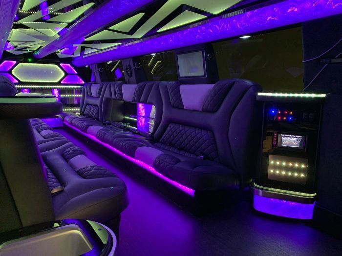 SUV limo interior – Castle Rock limo service